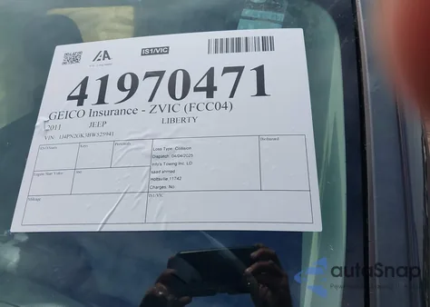 2011 Jeep Liberty Sport z USA, uszkodzony, nr VIN 1J4PN2GK3BW525941